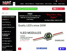 Tablet Screenshot of ledz.co.za